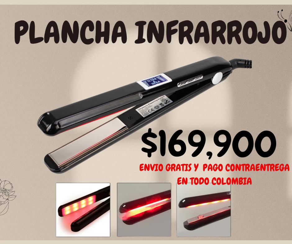 PLANCHA INFRARROJO +PEINE PROFESIONAL